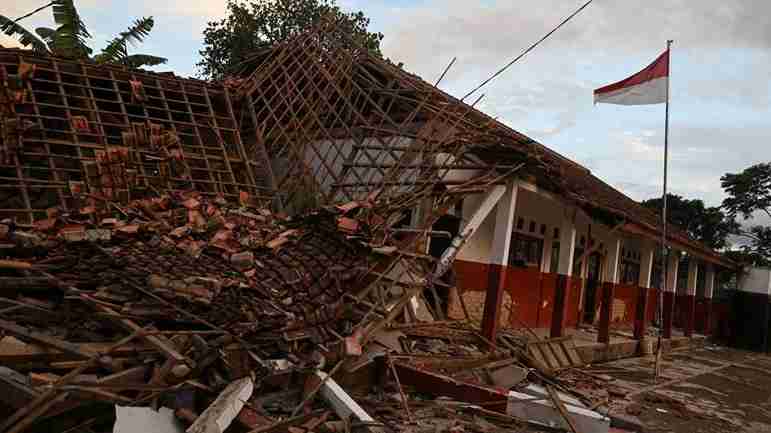 Big Earthquake That Hit Java, Indonesia