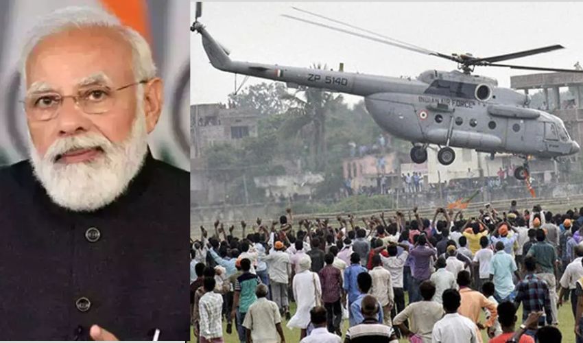 Modi's Use of Military Helicopter for Election Rally Raises Questions: What You Need to Know