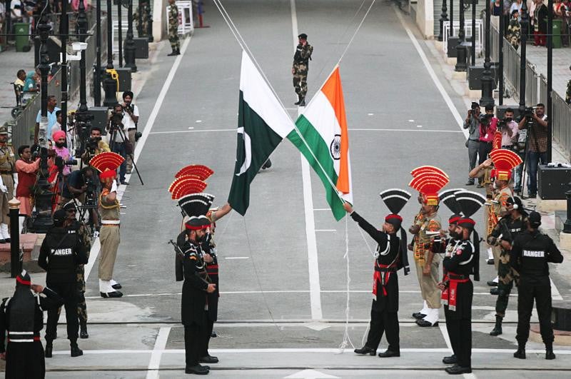 Celebrating Pakistan Day at Wagah border 2024